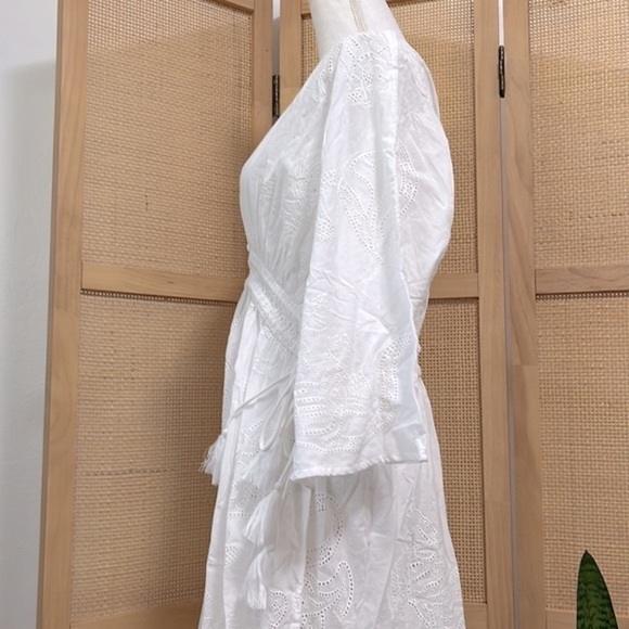 Solid & Striped The Kaftan Maxi Dress Size M White Swim Coverup - Picture 5 of 11
